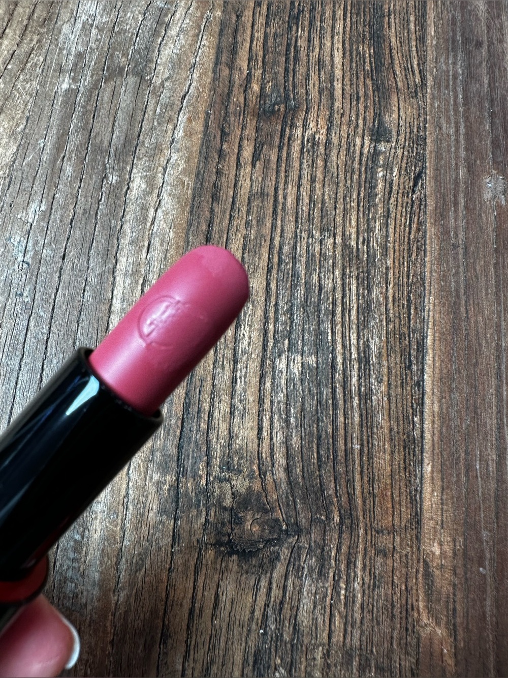 Giorgio Armani Lipstick 509 in Black and Silver Accents